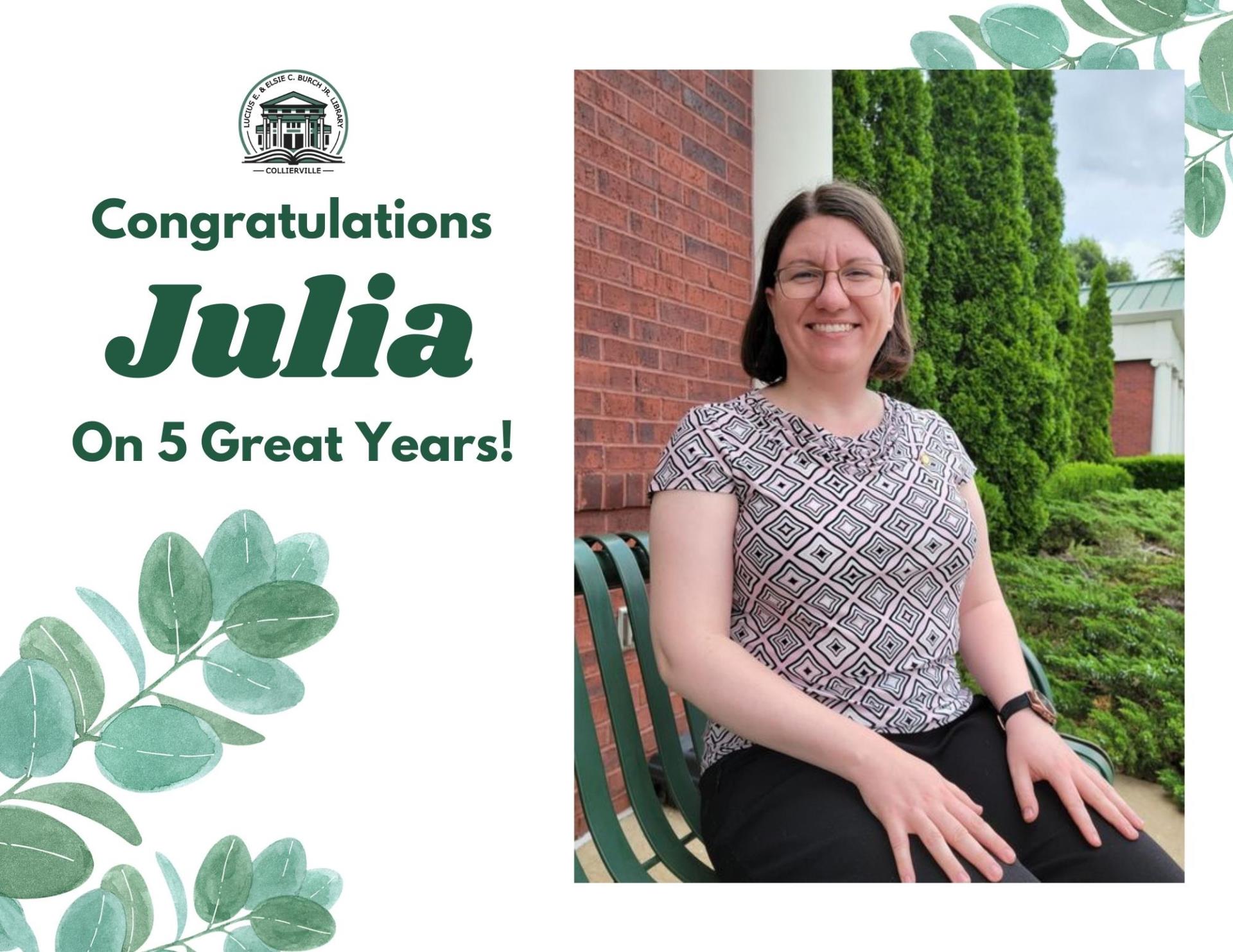 Congratulations Julia
