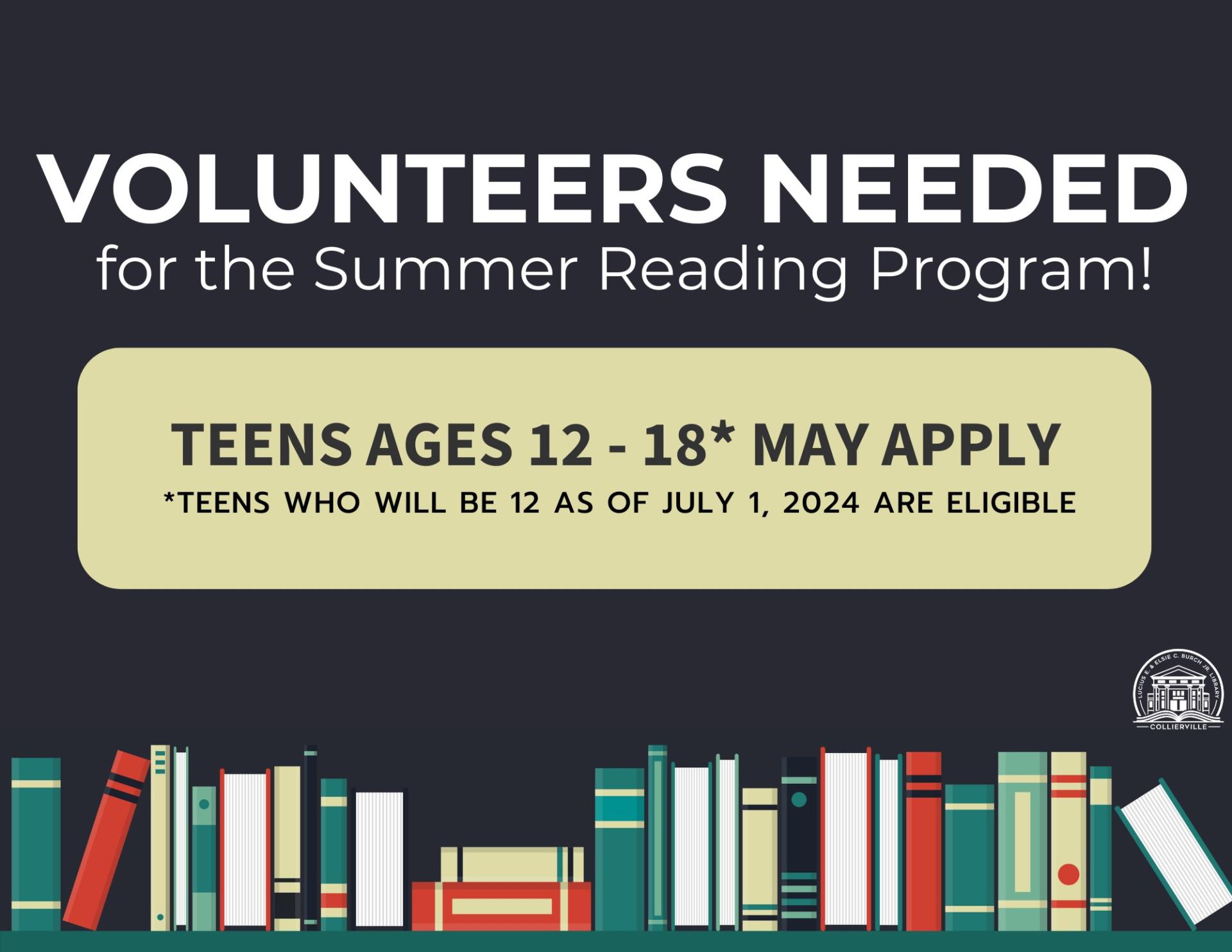 2024-04 Teen Volunteers Needed Flyer